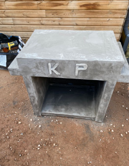 Kings Bromley Micro Cement BBQ - Before